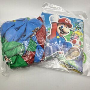 Super‎ Mario Party Decoration Set Balloons Banner Kids Birthday Supplies